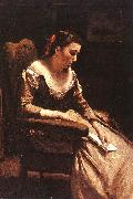  Jean Baptiste Camille  Corot The Letter_3 oil on canvas